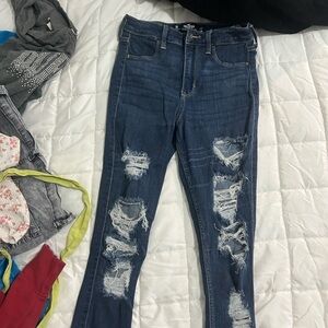 hollister skinny ripped jeans